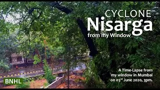 Time-Lapse - Cyclone Nisarga - from my window in Mumbai, 3rd Jun 2020