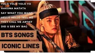 BTS SONGS LINES THAT STUCK IN YOUR HEAD