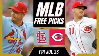 Free MLB Picks Today | Cardinals vs Reds Free Pick (7/23/21) MLB Best Bets and Predictions