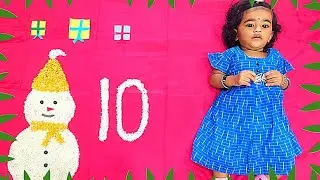 Baby Monthly Birthday Decoration Ideas 🎄 Christmas & New Year థీమ్ తో ఇంట్లోనే ! | Anshitho Lucky