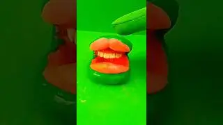 Green Screen 👄💋Mouth Animation #greenscreen  #puppet #sculpt #animation