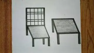 Chair And Table Pencil Simple Drawing || Art Viralvideo || Biutiful Drawing || Trending Video  
