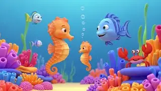 Swim Like a Seahorse | Fun Ocean Animal Song for Kids, Nursery Rhymes & Baby Music 🐠🎶👶