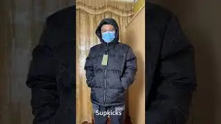 Gucci Jumbo GG Nylon Canvas Goose Down Jacket