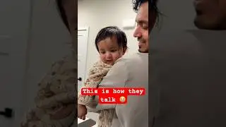 Their little language 🫠#dadandson #shorts #trending #babyshorts #cute #cutebaby #babybolt #family