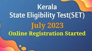 Kerala State Eligibility Test(SET)-JULY 2023-Online Registration Started- LBS SET
