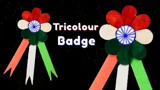 🇮🇳 Har Ghar Tiranga | DIY Tiranga Badge with Ice-cream sticks | Indian Tricolor Badge #tirangabadg