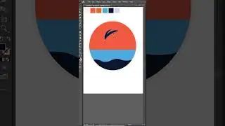 Vector Nature Scene creation in illustrator🔥#shorts #illustrator