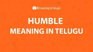Humble meaning in telugu #humble #meaningintelugu #telugumeaning @meaning.in.telugu