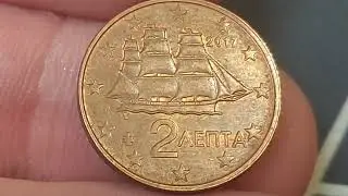 GREECE 2017 2 Euro Cent Coin VALUE + REVIEW