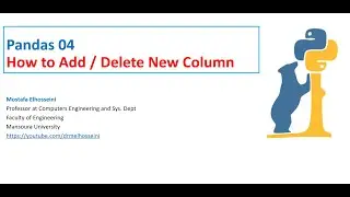 Pandas 04 | DataFrame - Adding / Deleting Columns