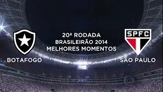 Melhores Momentos - Botafogo 2 x 4 São Paulo - Brasileirão 2014 - 10/09/2014