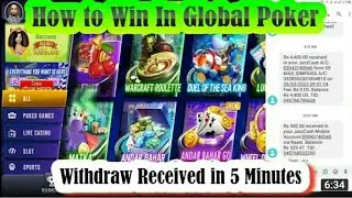 global poker new earning game