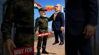 Modi Ji vs Shahbaz Sharif Funny Border Talk 😂 | India Pakistan Political Comedy 🤣 #shorts #trending
