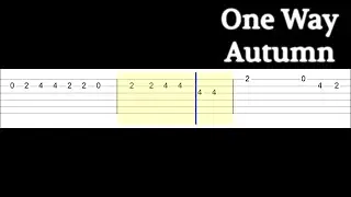 One Way - Autumn (Easy Guitar Tabs Tutorial)