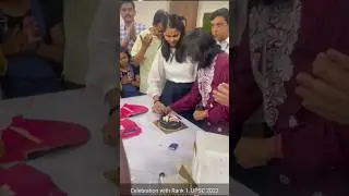 Celebration with UPSC AIR-1 ISHIKA MAM