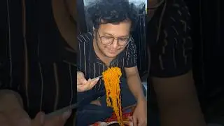 Trying Korean RAMEN First Time #shorts #minivlog #bts
