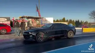 LT4 blower Camaro SS Drag Strip Run - NLTP
