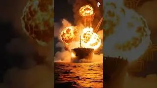 Massive Oil Tanker Explosion After Hitting Oil Rig! 😱🔥