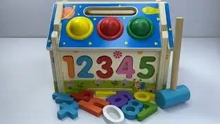 Learn Numbers Colours And Shapes With Wooden Hammer Education Hammer Kids Education Toys