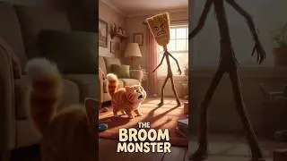 The broom monster 🧹👻|story for kids#shorts#trending #trendingshorts
