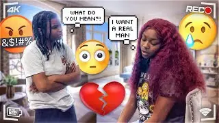 TELLING MY FIANCÉ I WANT A REAL MAN TO GET HER REACTION **CUTE REACTION 😍🥲**