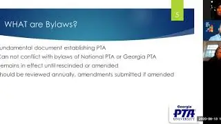 PTA University - Bylaws Training
