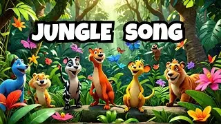 🌿 Jungle Song for Kids | Fun Animal Adventure | Nursery Rhymes & Kids Songs 🎶