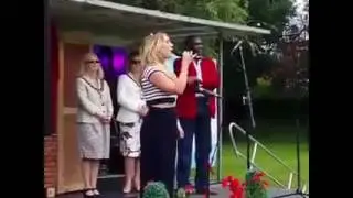 The Chanteuse performs La Marseillaise