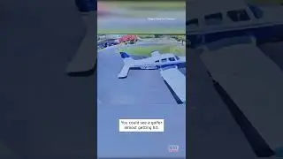 Plane Crashes Into Golf Course #shorts