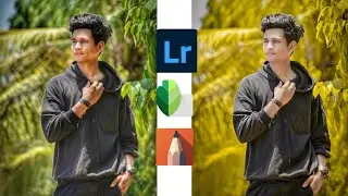 lightroom yellow effect photo editing| Lightroom yellow tone photo editing| #snapseed#skechbook|