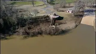 Old Public Patio dedicated to a man who loved the Ouachita River, Camden, Arkansas