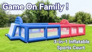 Wellcomer Outdoor Entertainment Inflatable Court#inflatable #entertainment #sports #outdoors