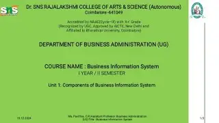 Ms. Pavithra. C.R, Assistant Professor|BBA|DTbased Classroom, verbal communication|SNS INSTITUTIONS