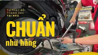 Tự Thay bố sau tại nhà - chuẩn như thợ hãng - cho SHmode 2022 #tuisuahonda #shmode #diy