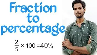 Convert fraction into percentage , fraction to percentage , fraction to  @icsemaths592