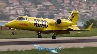 ADAC Ambulance - Learjet 60XR D-CURE - Landing at Split Airport LDSP/SPU