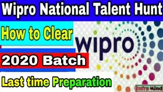 Wipro National talent hunt for 2020 batch exam preparation on last time | wipro coding | InfraMind