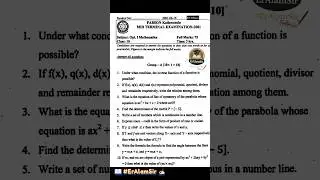 📖 #ErAlamSir ✍️🏻Opt. Maths Class 10 (SEE) Mid Terminal Examination 2081 - PABSON Kathmandu