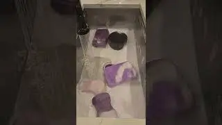 Fake rinse with purple 💜 fabuloso to real rinse