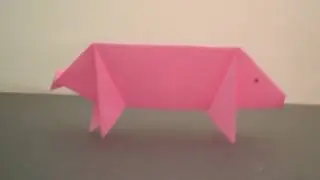 Оригами Свинья