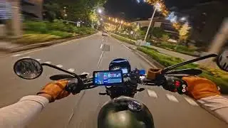 (POV) Triumph Scrambler 400X, Insta360 Ace Pro 2, Singapore City Night Ride, 1am [FULL VIDEO]