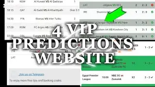 4 ViP WEBSITE THAT GIVES 100% WIN RATE | SOCCER PREDICTIONS | FOOTBALL PREDICTIONS