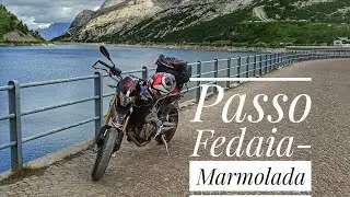 Passo Fedaia Marmolada in Moto- Mototour Dolomitico 2020