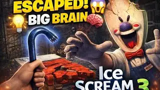 Horror Game But BIG BRAIN ESCAPE 🧠🔥 | Ice Scream 3...