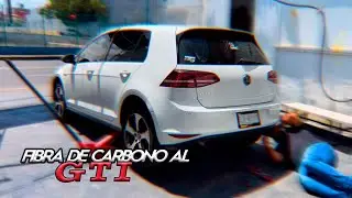VIAJAMOS POR LAS PRIMERAS MODIFICACIONES DEL GTI… TODO EN FIBRA DE CARBONO | OswyLopez