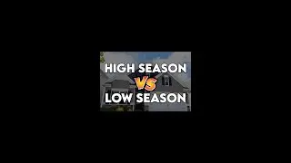 High vs Low Season #shorts