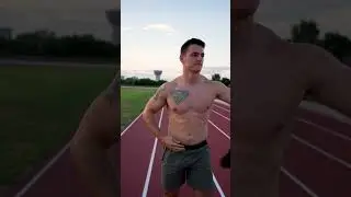 Nothing beats a cinematic sunset track workout,