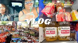 Vlog| Visiting the Farmers Market + The best apple juice + Why my daughter so last minute? smh