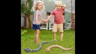 Novelty Remote Control Snake Infrared RC Animal Toys Rattlesnake With USB Cable Funny Trick Terrify